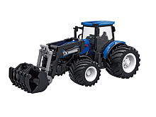 РУ фермерский трактор Korody с фронт погрузчиком, мет кузов, широкие колеса 124 24G 6CH RTR