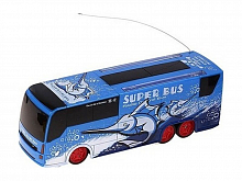 Автобус радиоуправляемый, вращается, поднимается, синий