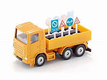 Грузовик Siku 1322 с дорожными знаками 187, 77 см, желтый