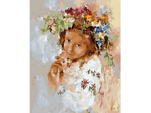 Картина по номерам 40х50 ЛЮБИМЫЙ ПИТОМЕЦ 29 цветов В