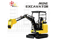 Радиоуправляемый конструктор RCM миниэкскаватор 1718 деталей