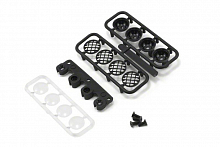 Набор фар черного цвета