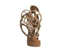 Сборная деревянная модель СВМодель Часы деревянные каминные, 100 деталей