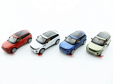 Машина 132 Range Rover Evoque свет, звук, инерция 13,5см 112шт бк
