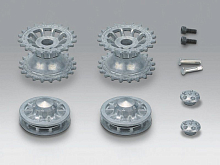 Ведущая звездочка 2 шт и ленивец 2 штуки для танка Tiger металл ранняя версия