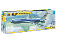 Сборная модель ZVEZDA Советский пассажирский авиалайнер Ил62М, 1144