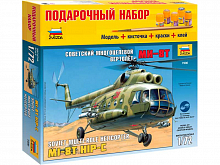 Сборная модель Вертолет Ми8Т Подарочный набор