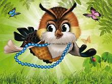 Алмазная мозаика 15х20 УЧУСЬ ЛЕТАТЬ 16 цветов