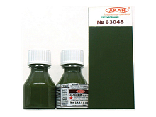 Эмаль АКАН акриловая Зелёная выцветшая, 10 мл