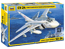 Сборная модель ZVEZDA Советский фронтовой бомбардировщик Су24, 172