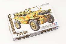 Склеиваемая модель Tamiya 135 Амфибия Schwimmwagen Тype166 с 1 фигурой