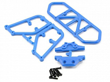 Бампер задний Rear Bumper Traxxas Slash 4x4 синий RPM80125