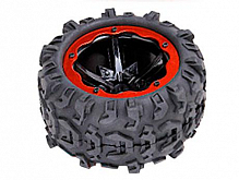 Remo Hobby 1 колесо в сборе для монстра левое красное