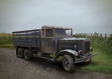 Сборная модель Krupp LH163, немецкий грузовой автомобиль, 2МВ