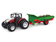 РУ фермерский трактор Korody с прицепом транспортером, широкие колеса 124 24G 6CH RTR