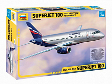 Сборная модель ZVEZDA Региональный пассажирский авиалайнер Superjet 100, 1144