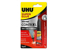 КЛЕЙ УНИВЕРСАЛЬНЫЙ UHU SUPER GLUE CONTROL 3Г БЛИСТЕР