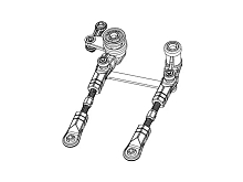 Рулевая трапеция в сборе для автомоделей MJX 10208