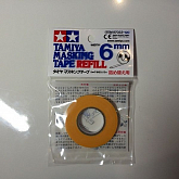 Маскирующая лента Tamiya ширина 6 мм, длина 18м, в рулоне