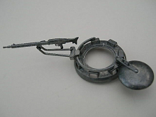 Командирская башенка и макет пулемёта MG42 металл для танка Tiger поздняя версия