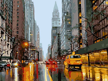 Картина по номерам 40х50 НЬЮЙОРК МАНХЭТТЕН 26 цветов