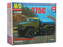 Сборная модель AVD Седельный тягач УРАЛ375С, 143