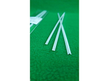 ABS пластик уголок 4х4 мм , длина 250 мм, 3 шт