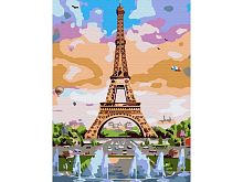 Картина по номерам 15х20 ЭЙФЕЛЕВА БАШНЯ 16 цветов