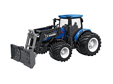 РУ фермерский трактор Korody с отвалом, мет кузов, широкие колеса 124 24G 6CH RTR