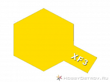 Краска Tamiya XF3 Flat Yellow Желтая матовая акриловая, 10 мл
