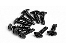 Винты с круглой головкой M3х10 под крестовую отвертку, 10шт