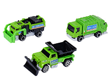 Набор металлических машинок AUTODRIVE JB0403957 Уборочная техника 3шт, вк 239,44см