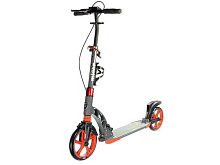 Самокат двухколесный Quicker серый