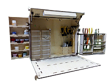 Набор для самостоятельной сборки СВМодель Малое переносное рабочее место моделиста, 950х430х475 мм