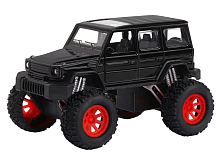 Машина АВТОПАНОРАМА Внедорожник, черный, 132, свет, звук, инерция, вк 191012,5 см