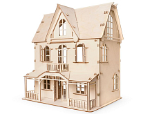 Деревянный конструктор Lemmo Кукольный дом Венеция наборы мебели не входят в кт, 172 детали