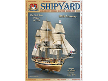 Сборная картонная модель Shipyard фрегат HMS Mercury №66, 196
