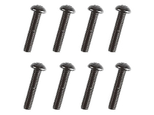 Винт с головкой под шестигранник, полукруглый М3х15мм, 8 шт