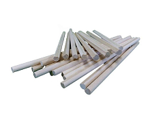 Палочка деревянная, круглая с желобом лёжкой 8 мм, длина 200 мм, 50 шт, береза