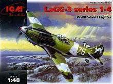 Сборная модель Совесткий истребитель ЛаГГ3 1 серии 148