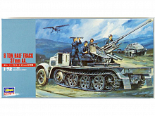 Сборная модель Hasegawa 8ми тонный тягач с зенитной пушкой 37мм, 172