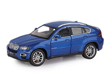 Машина АВТОПАНОРАМА BMW X6, синий, 126, звук, вк 24,512,510,5 см