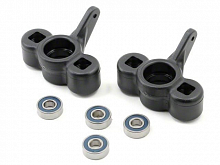RPM80032 Steering Knuckles wOversize Ball Bearings Black