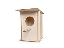 Деревянный конструктор Lemmo Скворечник Весна, 9 деталей