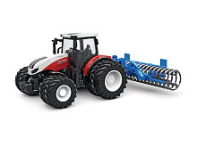 РУ фермерский трактор Korody с сеноподборщиком, двойные колеса 124 24G 6CH RTR