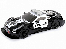 Радиоуправляемая машина MX Nissan GTR Полиция с мигалками акб 116