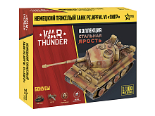 Сборная модель ZVEZDA Немецкий танк Тигр WT, 1100
