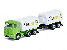 Грузовик Siku 1690 с автоцистерной и прицепом, белыйзеленый