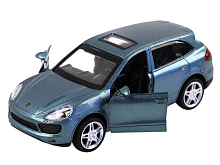 Машина АВТОПАНОРАМА Porsche Cayenne S, голубой перламутр, 143, инерция, вк 17,512,56,5 см