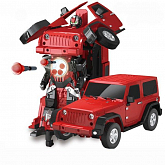 Радиоуправляемый трансформер MZ Jeep Rubicon Red114  акб и зу